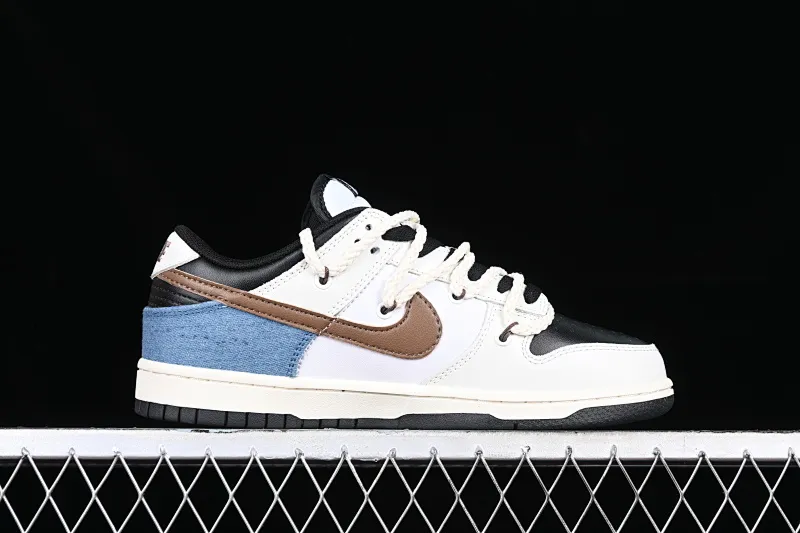 All Categories Nk SB Dunk Series Nk SB Dunk Low Low-top sneakers Nk Dunk Low College style Denim deconstruction Hand-stitched Customized SB strap low-top casual sneakers DD1391-100